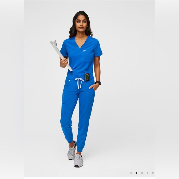 FIGS Zamora Jogger Scrub Pants- Size Small- Royal Blue - Picture 1 of 5